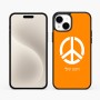 כיסוי בעיצוב אישי עם השם שלך לדגם - Apple iPhone 15 Plus בעיצוב סמל השלום