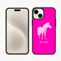 כיסוי בעיצוב אישי עם השם שלך לדגם - Apple iPhone 15 Plus בעיצוב זברה