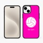 כיסוי בעיצוב אישי עם השם שלך לדגם - Apple iPhone 15 Plus בעיצוב כדור כדורעף