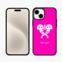 כיסוי בעיצוב אישי עם השם שלך לדגם - Apple iPhone 15 Plus בעיצוב פרחי קרן