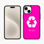 כיסוי בעיצוב אישי עם השם שלך לדגם - Apple iPhone 15 Plus בעיצוב למחזר