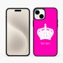 כיסוי בעיצוב אישי עם השם שלך לדגם - Apple iPhone 15 Plus בעיצוב כתר מלכותי