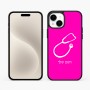כיסוי בעיצוב אישי עם השם שלך לדגם - Apple iPhone 15 Plus בעיצוב סטטוסקופ רופא