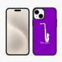 כיסוי בעיצוב אישי עם השם שלך לדגם - Apple iPhone 15 Plus בעיצוב סקסופון