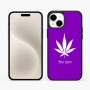 כיסוי בעיצוב אישי עם השם שלך לדגם - Apple iPhone 15 Plus בעיצוב עלה מריחואנה - גראס