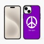 כיסוי בעיצוב אישי עם השם שלך לדגם - Apple iPhone 15 Plus בעיצוב סמל השלום