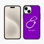 כיסוי בעיצוב אישי עם השם שלך לדגם - Apple iPhone 15 Plus בעיצוב סטטוסקופ רופא