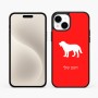 כיסוי בעיצוב אישי עם השם שלך לדגם - Apple iPhone 15 Plus בעיצוב כלב