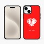כיסוי בעיצוב אישי עם השם שלך לדגם - Apple iPhone 15 Plus בעיצוב ראש פיל