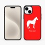 כיסוי בעיצוב אישי עם השם שלך לדגם - Apple iPhone 15 Plus בעיצוב סוס