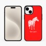 כיסוי בעיצוב אישי עם השם שלך לדגם - Apple iPhone 15 Plus בעיצוב זברה