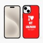 כיסוי בעיצוב אישי עם השם שלך לדגם - Apple iPhone 15 Plus בעיצוב אוהב את החברה שלי