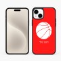 כיסוי בעיצוב אישי עם השם שלך לדגם - Apple iPhone 15 Plus בעיצוב כדורסל