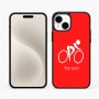 כיסוי בעיצוב אישי עם השם שלך לדגם - Apple iPhone 15 Plus בעיצוב אופניים אולימפיים