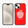 כיסוי בעיצוב אישי עם השם שלך לדגם - Apple iPhone 15 Plus בעיצוב הדפס תפוח