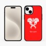 כיסוי בעיצוב אישי עם השם שלך לדגם - Apple iPhone 15 Plus בעיצוב פרחי קרן