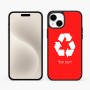 כיסוי בעיצוב אישי עם השם שלך לדגם - Apple iPhone 15 Plus בעיצוב למחזר