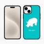 כיסוי בעיצוב אישי עם השם שלך לדגם - Apple iPhone 15 Plus בעיצוב קרנף