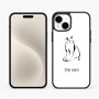 כיסוי בעיצוב אישי עם השם שלך לדגם - Apple iPhone 15 Plus בעיצוב חתול
