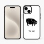 כיסוי בעיצוב אישי עם השם שלך לדגם - Apple iPhone 15 Plus בעיצוב חזיר