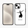 כיסוי בעיצוב אישי עם השם שלך לדגם - Apple iPhone 15 Plus בעיצוב בלרינה