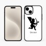 כיסוי בעיצוב אישי עם השם שלך לדגם - Apple iPhone 15 Plus בעיצוב קופידון