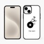 כיסוי בעיצוב אישי עם השם שלך לדגם - Apple iPhone 15 Plus בעיצוב תקליטור - אזור מוזיקה
