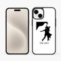 כיסוי בעיצוב אישי עם השם שלך לדגם - Apple iPhone 15 Plus בעיצוב אישה רוקדת עם גבר