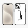כיסוי בעיצוב אישי עם השם שלך לדגם - Apple iPhone 15 Plus בעיצוב סקסופון