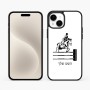 כיסוי בעיצוב אישי עם השם שלך לדגם - Apple iPhone 15 Plus בעיצוב רוכב סוסים