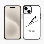 כיסוי בעיצוב אישי עם השם שלך לדגם - Apple iPhone 15 Plus בעיצוב קפיצת סקי אולימפית