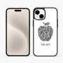 כיסוי בעיצוב אישי עם השם שלך לדגם - Apple iPhone 15 Plus בעיצוב הדפס תפוח