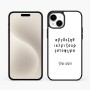 כיסוי בעיצוב אישי עם השם שלך לדגם - Apple iPhone 15 Plus בעיצוב האלפבית היווני