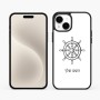 כיסוי בעיצוב אישי עם השם שלך לדגם - Apple iPhone 15 Plus בעיצוב הגה - קפטן - ים