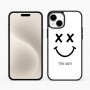 כיסוי בעיצוב אישי עם השם שלך לדגם - Apple iPhone 15 Plus בעיצוב סמיילי