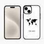 כיסוי בעיצוב אישי עם השם שלך לדגם - Apple iPhone 15 Plus בעיצוב מפת העולם