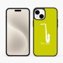 כיסוי בעיצוב אישי עם השם שלך לדגם - Apple iPhone 15 Plus בעיצוב סקסופון