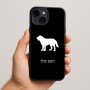 כיסוי בעיצוב אישי עם השם שלך לדגם - Apple iPhone 15 Plus בעיצוב כלב