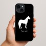 כיסוי בעיצוב אישי עם השם שלך לדגם - Apple iPhone 15 Plus בעיצוב סוס