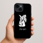 כיסוי בעיצוב אישי עם השם שלך לדגם - Apple iPhone 15 Plus בעיצוב ארנב מחזיק גזר
