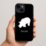 כיסוי בעיצוב אישי עם השם שלך לדגם - Apple iPhone 15 Plus בעיצוב קרנף