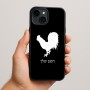 כיסוי בעיצוב אישי עם השם שלך לדגם - Apple iPhone 15 Plus בעיצוב תרנגול