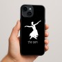 כיסוי בעיצוב אישי עם השם שלך לדגם - Apple iPhone 15 Plus בעיצוב בלרינה