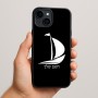 כיסוי בעיצוב אישי עם השם שלך לדגם - Apple iPhone 15 Plus בעיצוב סירה