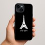 כיסוי בעיצוב אישי עם השם שלך לדגם - Apple iPhone 15 Plus בעיצוב מגדל אייפל