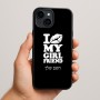 כיסוי בעיצוב אישי עם השם שלך לדגם - Apple iPhone 15 Plus בעיצוב לנשק את החברה שלי