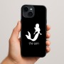 כיסוי בעיצוב אישי עם השם שלך לדגם - Apple iPhone 15 Plus בעיצוב בתולת ים - אישה