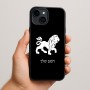 כיסוי בעיצוב אישי עם השם שלך לדגם - Apple iPhone 15 Plus בעיצוב מזלות - אריה