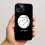 כיסוי בעיצוב אישי עם השם שלך לדגם - Apple iPhone 15 Plus בעיצוב כדורסל