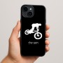 כיסוי בעיצוב אישי עם השם שלך לדגם - Apple iPhone 15 Plus בעיצוב רוכב אופניים